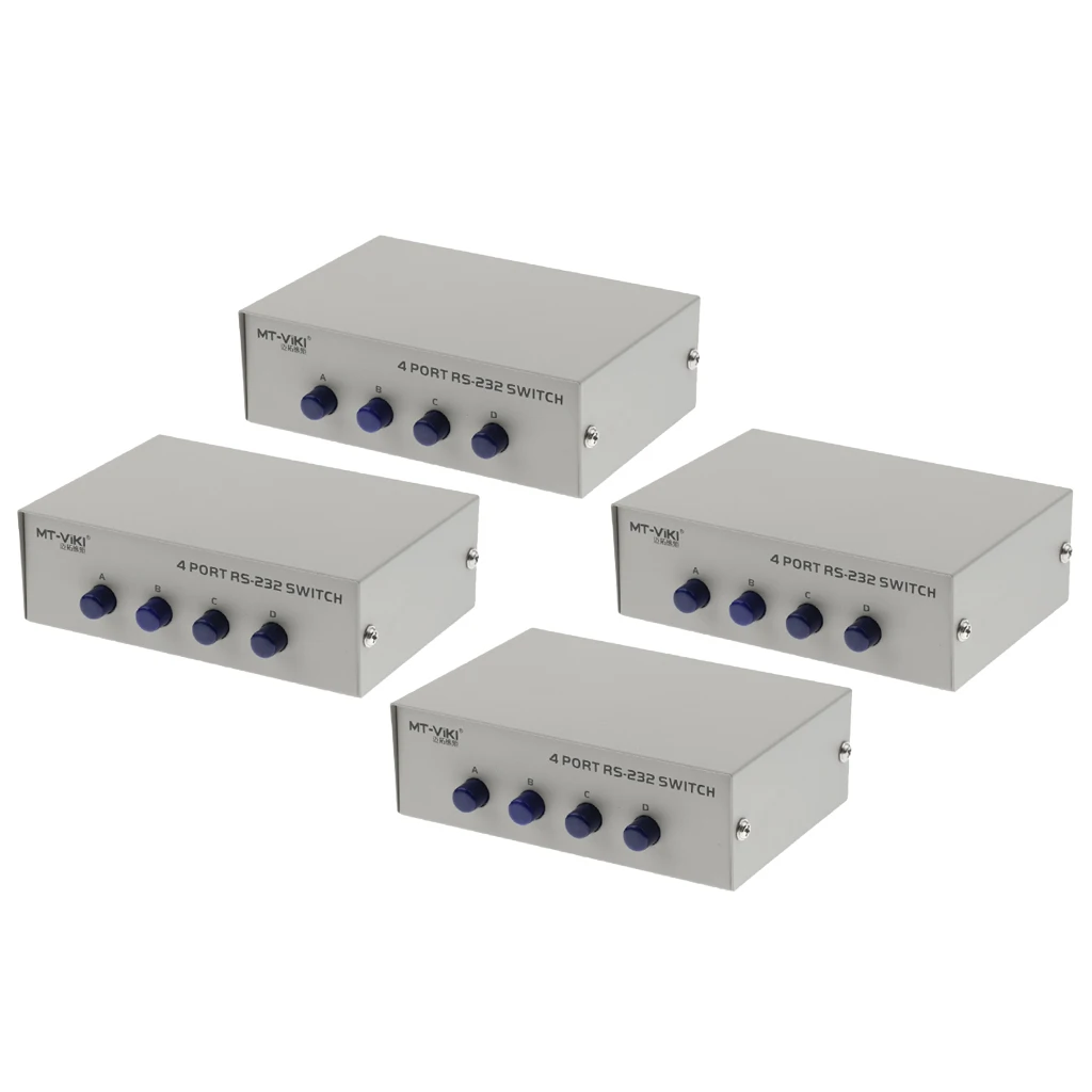4xprinter DB9 Pin серийный коммутатор RS232 ручной 4 портовый для обмена данными|Сетевые