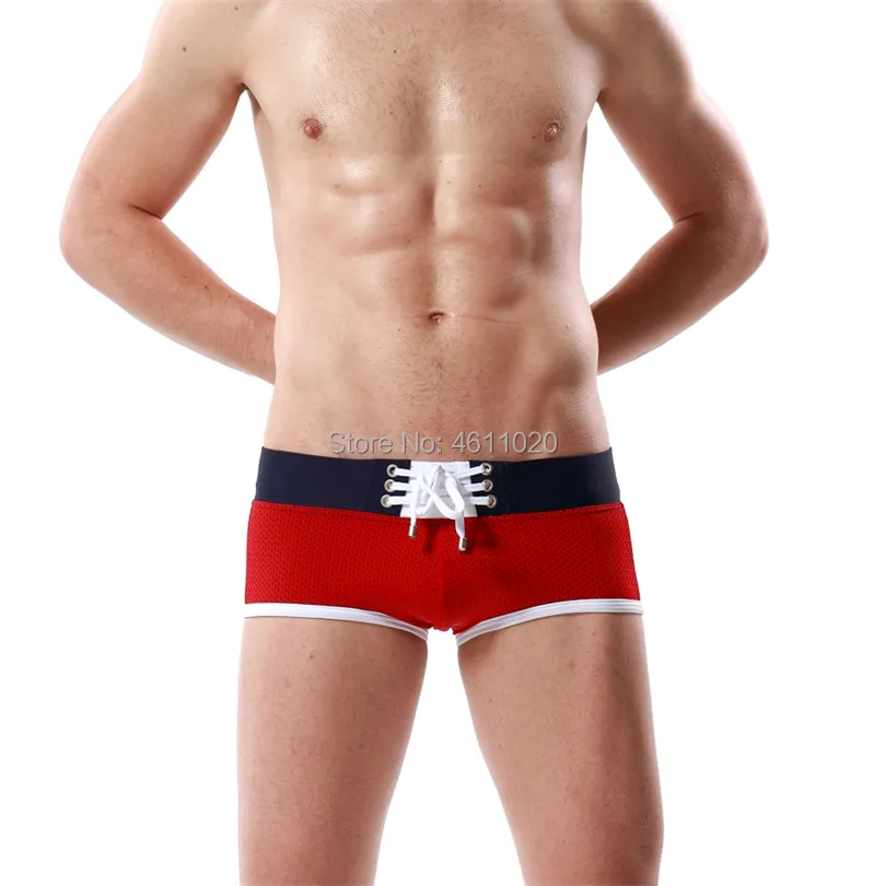 Мужские купальные костюмы с низкой талией плавки боксеры мужские шорты для