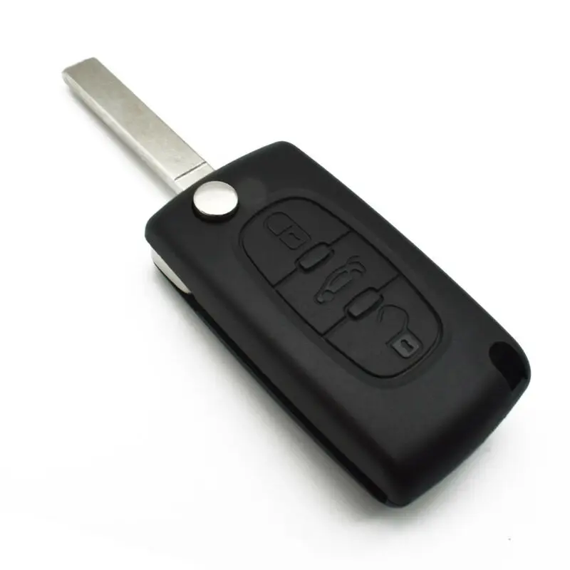 

3 Button Remote Flip Key Shell Case For Peugeot Expert Partner CE0523