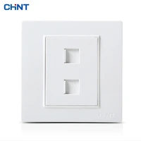 chint new7l three color security steel frame wall switch pop socket panel steel frame structure telephone computer combine