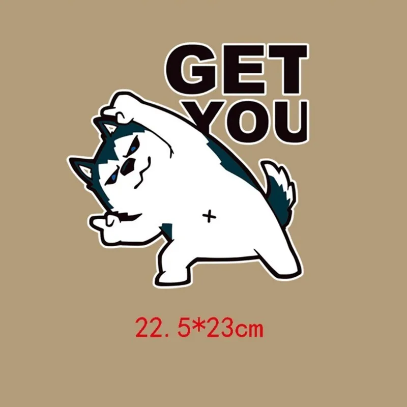Animal Patches Set Cute Dance Dog Heat Transfer Iron on Clothes Washable Badges DIY Patch Thermal Stickers | Дом и сад