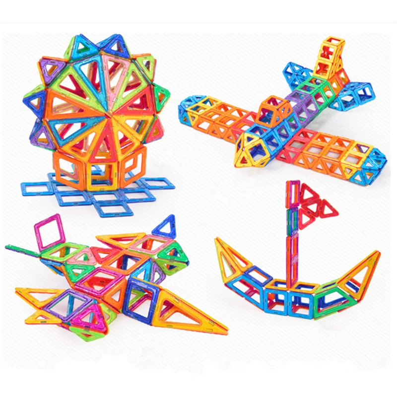 Vavis тови мини 3D DIY детские игрушки образовательные магнитные блоки модели
