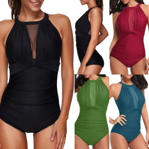 Летний Новый стильный женский слитный купальник с пуш-ап Мягкий Монокини бикини