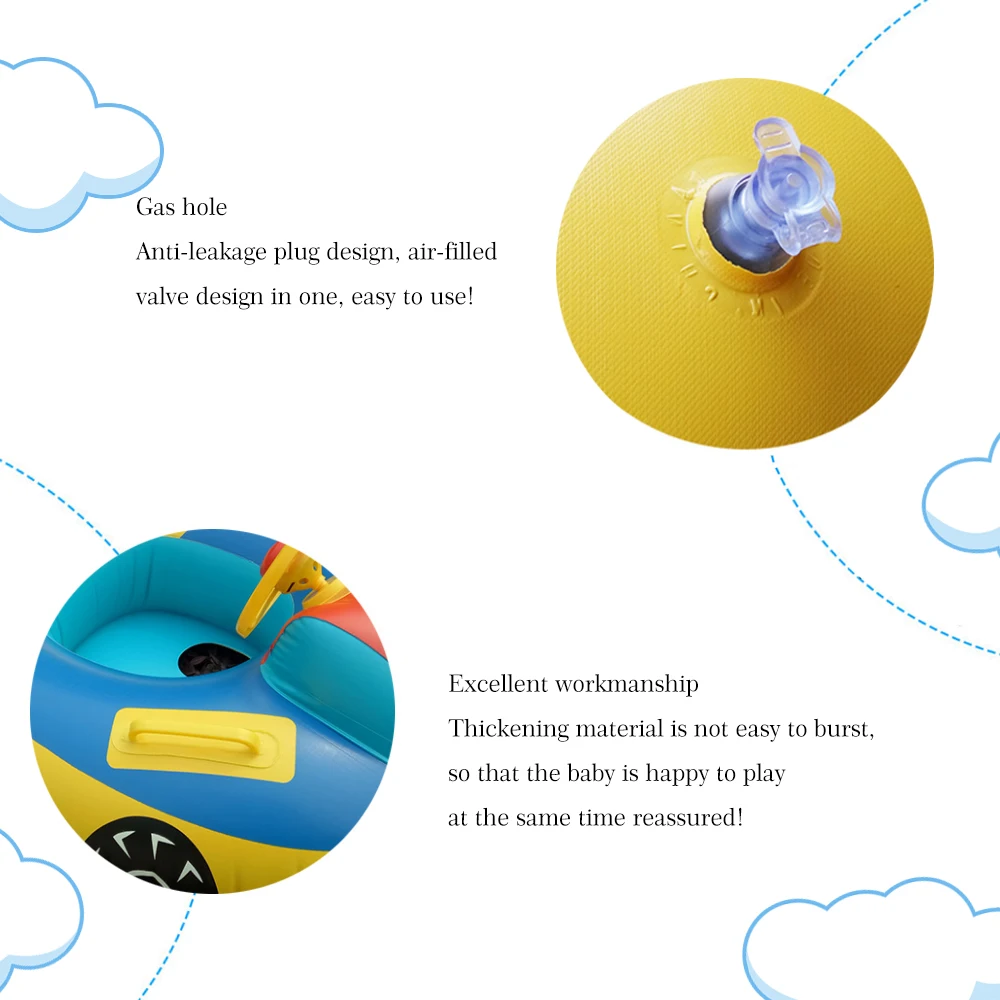 Надувной детский рулевое колесо бассейн сиденья для От 3 до 5 лет экологически