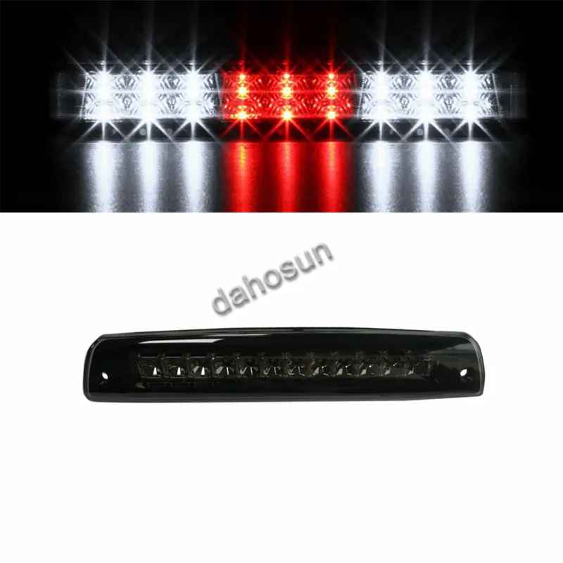 

FOR Dodge 94-02 RAM PICKUP BLACK 2-ROWS LED THIRD 3RD TAIL BRAKE LIGHT W/ CARGO LAMP