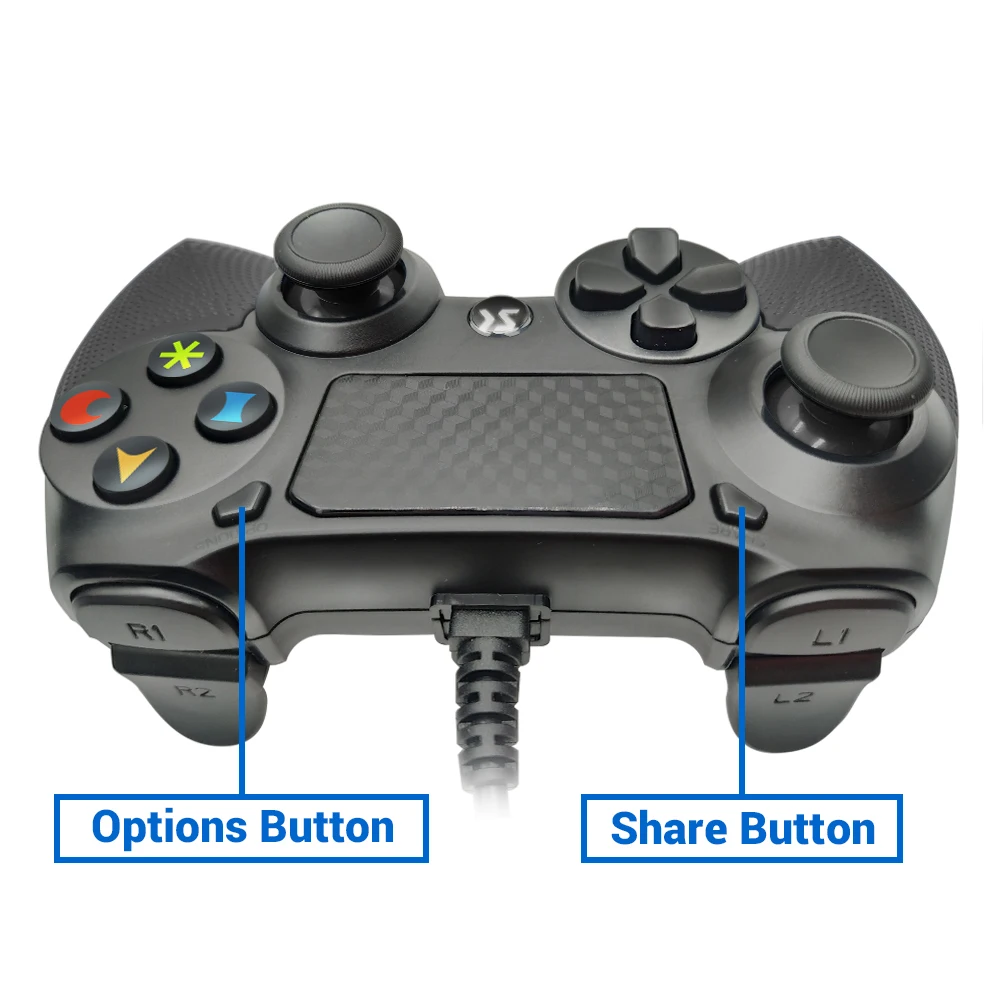 Высококачественная Проводная игровой контроллер 6 monnths гарантии для PS4 джойстик для игр 3 цвета для ps3 игровой контроллёр gamesir геймпад пк цвет: черный, синий