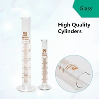 5 10 25 50ml 1setbox graduated glass cylinder with scale pyrex lab measuring cup with mark for chemical experiment borosilicate