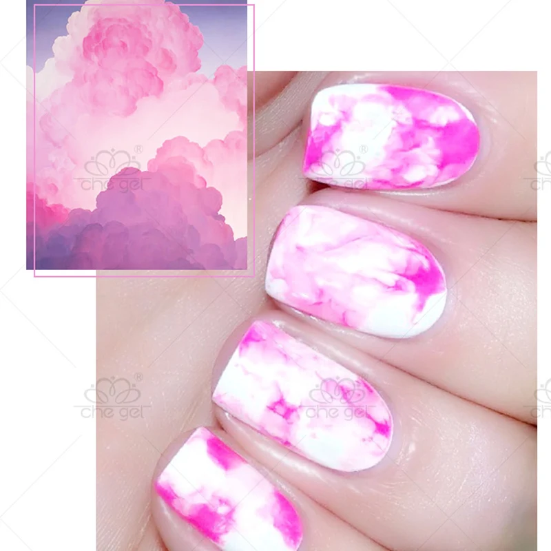 Sale 15ML Popular Nail Polish Watercolor Ink Water Dyeing Marble Pattern Colorful Nails Gel Art | Красота и здоровье
