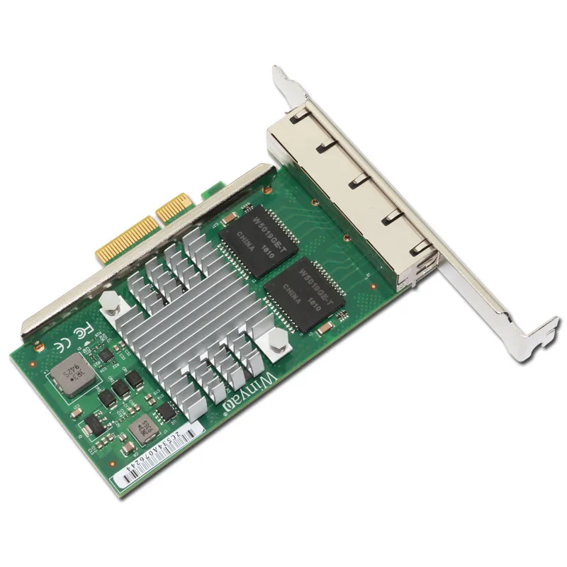Winyao WYI350 T4V2 PCI E X4 RJ45 Qual Port сервер Gigabit Ethernet 10/100/1000 Мбит/с сетевой интерфейс карта для