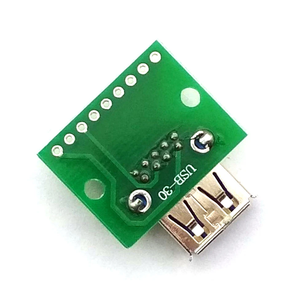 USB 3.0 Female Head Seat DIP Flat Module Line Adapter Plate Base To USB-3.0 Conversion Board |