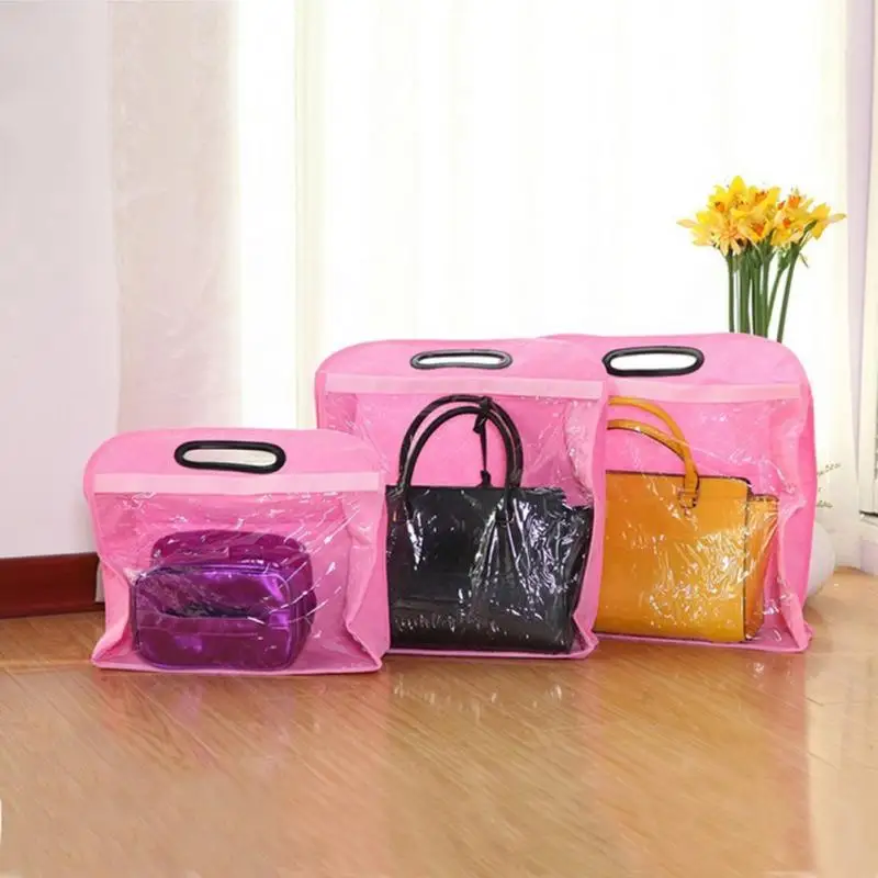 Новая Нетканая сумка для хранения уплотненный кошелек сумочка пылезащитный