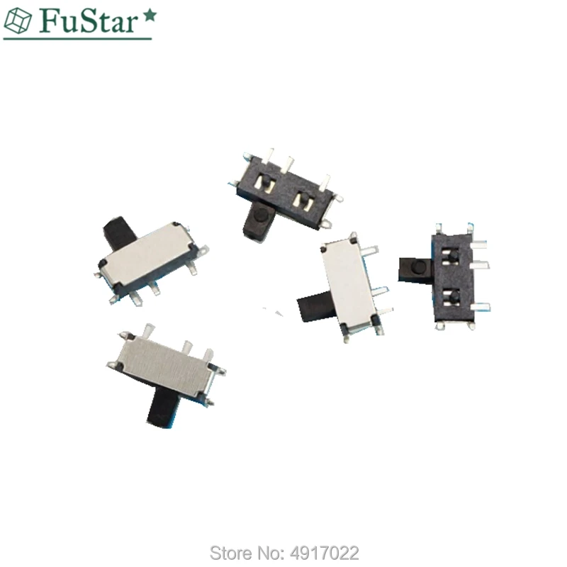 50 шт. мини 7 контактный переключатель вкл/выкл 1P2T SPDT MSK 12C02 SMD слайдов для MP3 MP4