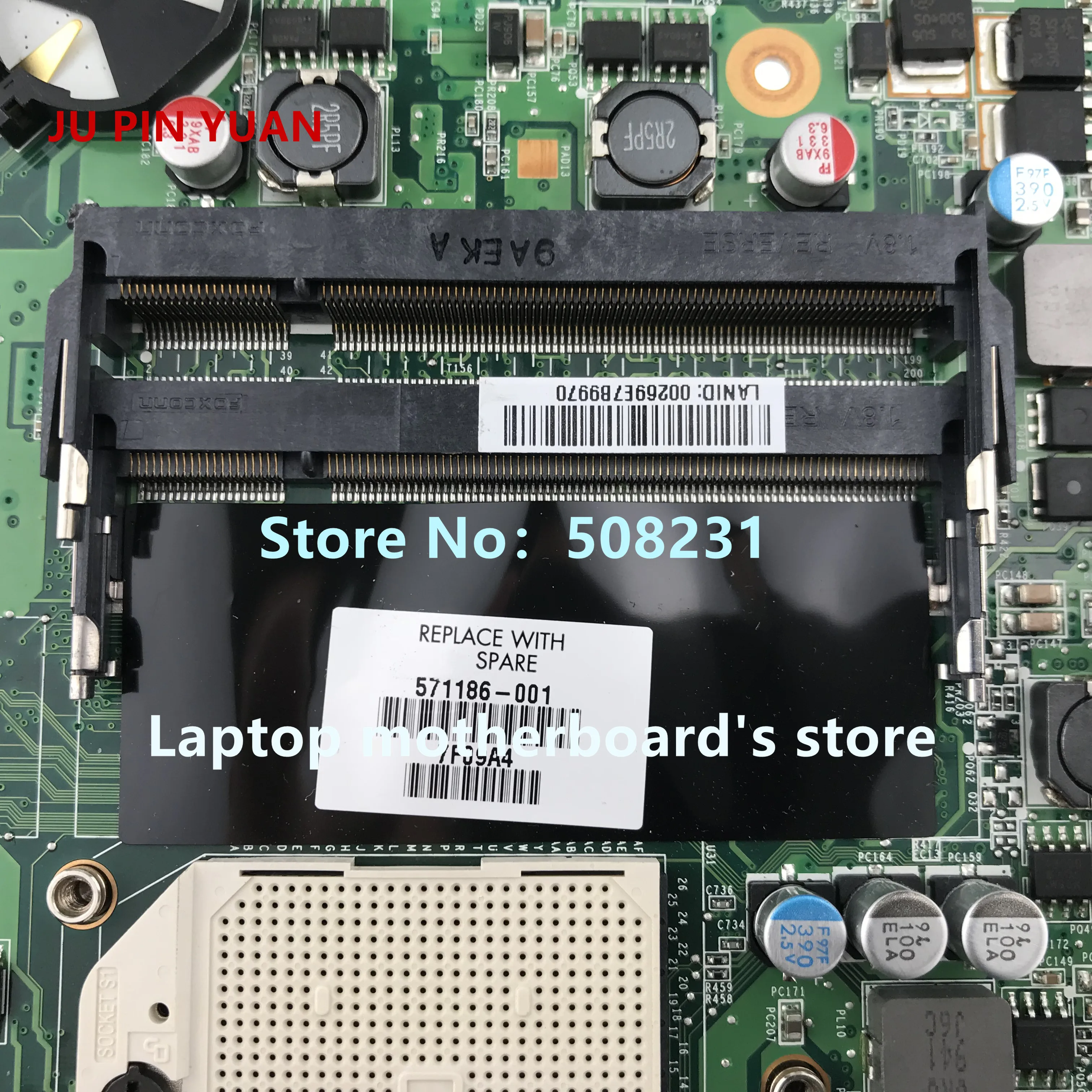 JU PIN YUAN 571186 001 материнская плата для ноутбука HP PAVILION DV6 2000 полностью