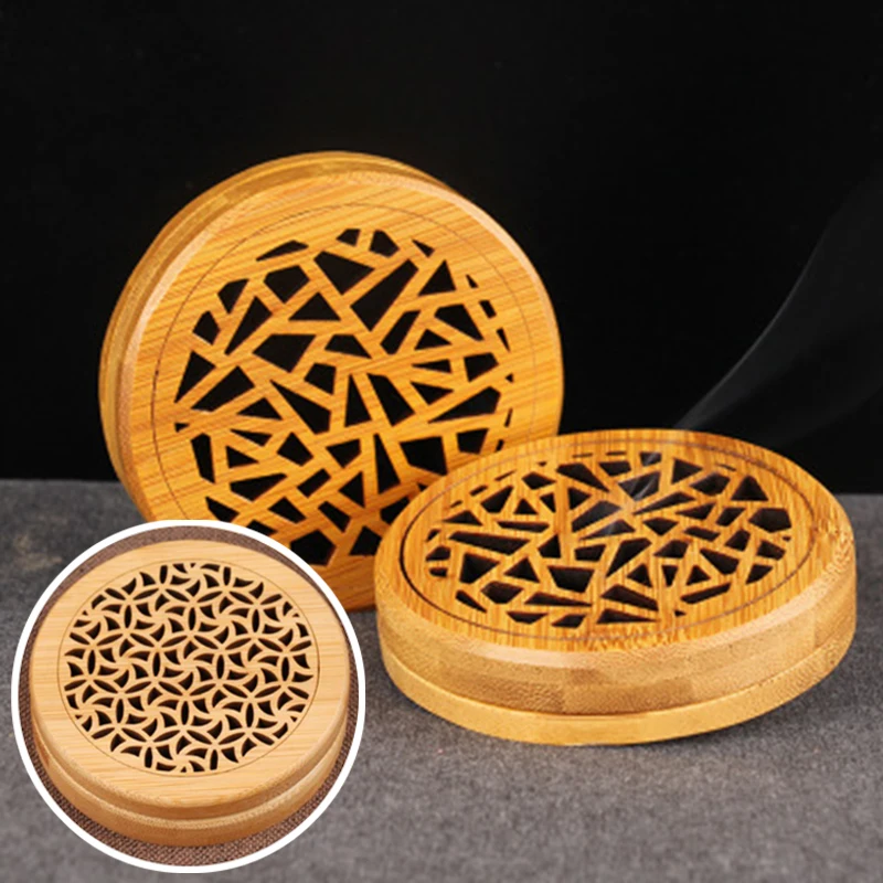 Ретро Nan bamboo блюдо ароматическая горелка Бытовая бамбуковая катушка ароматическая горелка коробочка из сандалового дерева внутренний аромат украшение дома подарок