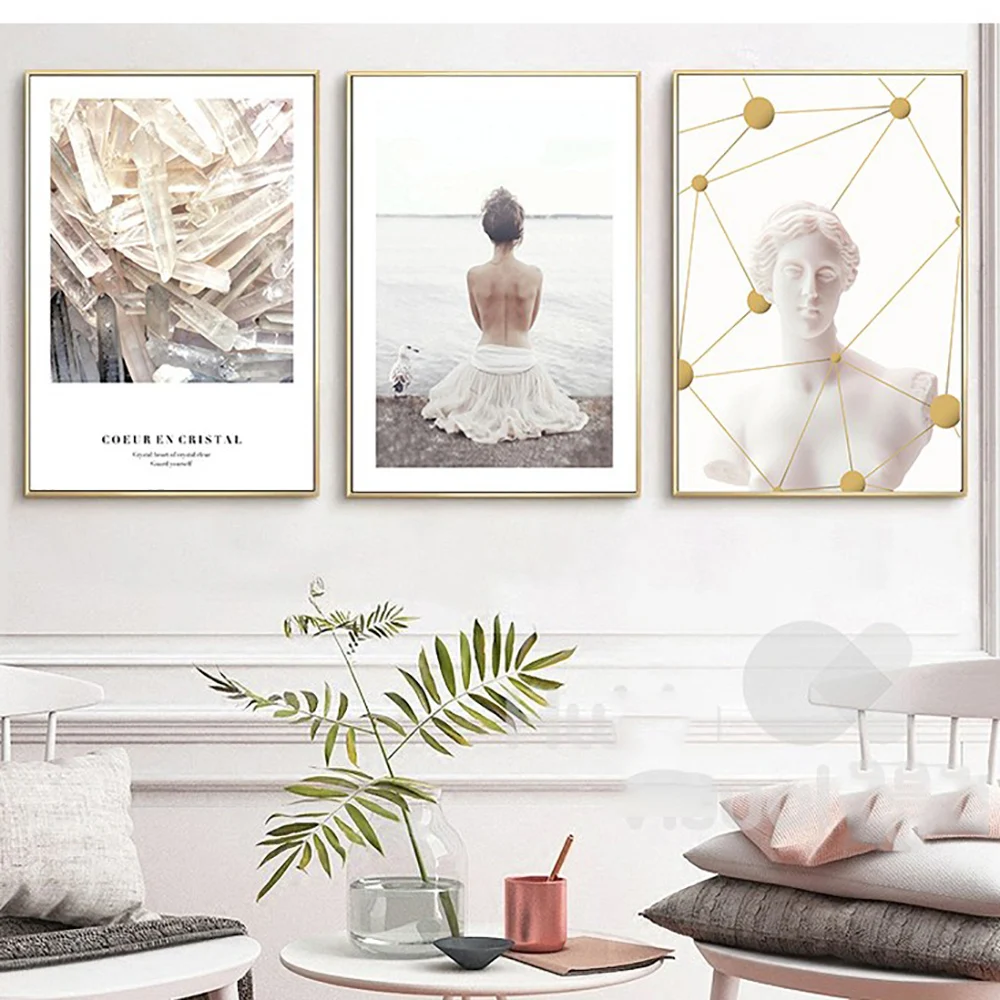 

Modern Geometric Print Canvas Renaissance Wall Art Poster Abstract Painting Minimalist Nordic Decoration Picture Unframed