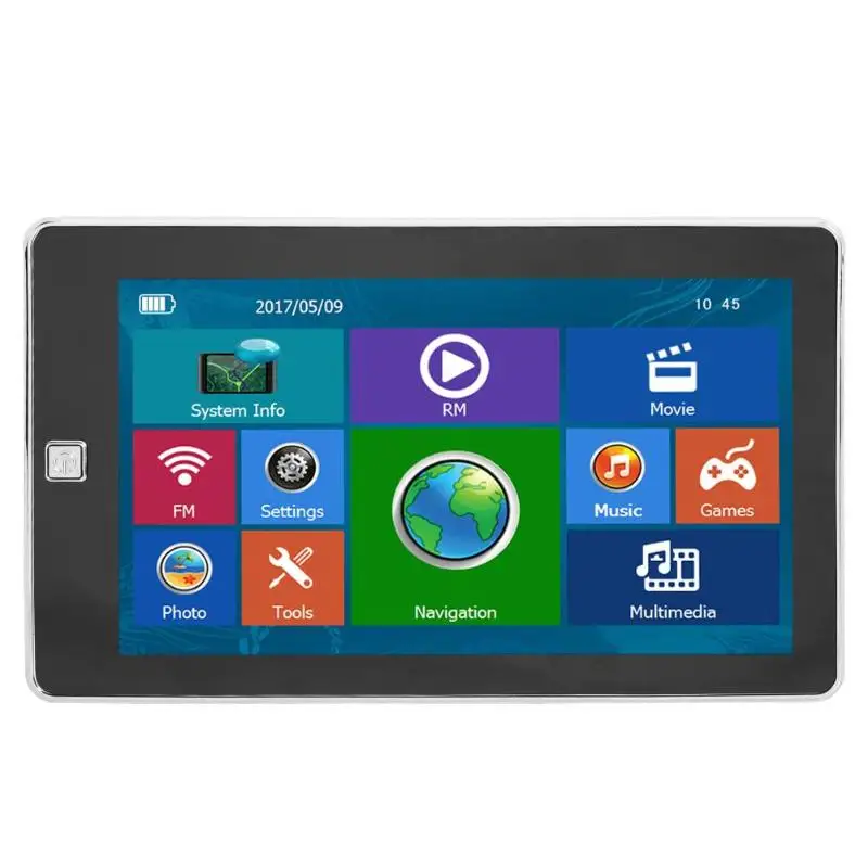 128 м 8 ГБ портативный 7 дюймовый HD Автомобильный GPS навигатор FM Bluetooth AVIN Navitel 2019