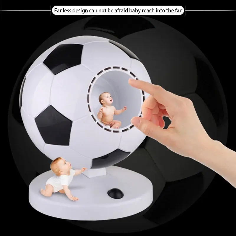 Fan New World Cup Football Portable mini USB cooling fan Mini Durable No Leaf Air Conditioner Cooling Cool home Office DeskTOP | Бытовая