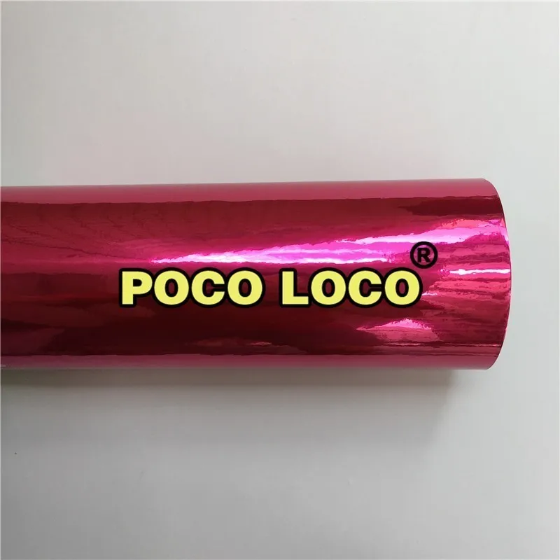 Rose Red 10 Colors Easy Stretch Chrome Pink Car Vinyl Wrap Bubble Free Sticker Film | Автомобили и мотоциклы
