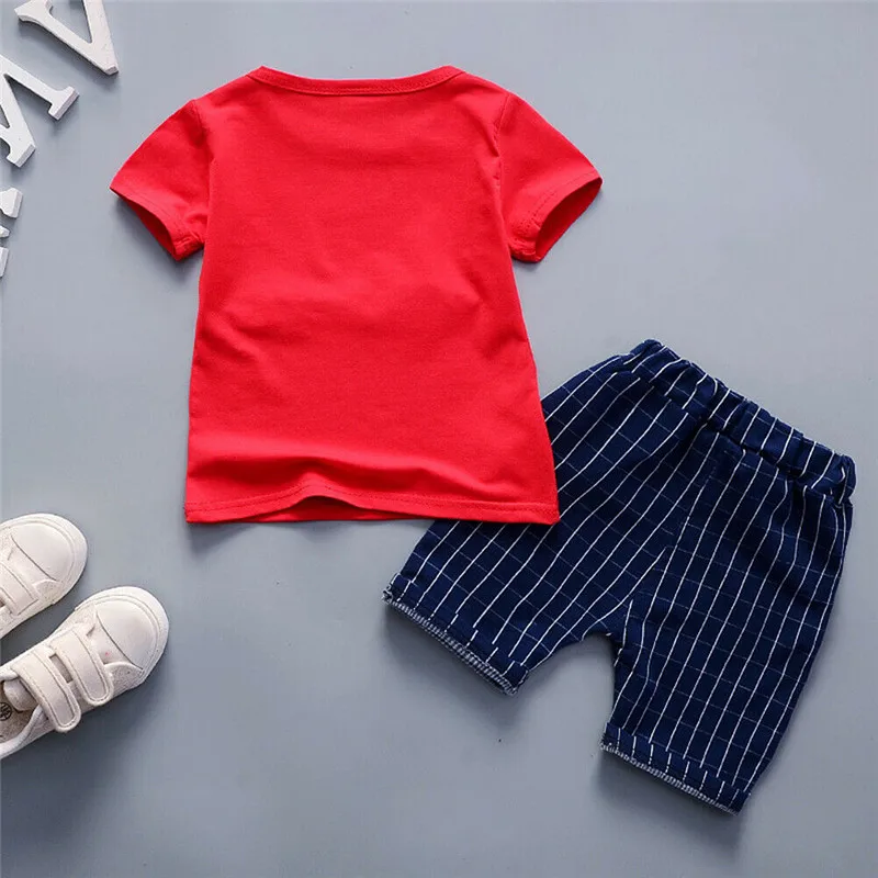 Комплект для новорожденных 0-36 месяцев топы с принтом рыбы футболка мальчиков