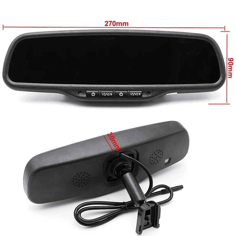 GreenYi 4 3 дюймов Двухъядерный Intel HD 800*480 Экран дисплея автомобиля заднего вида для