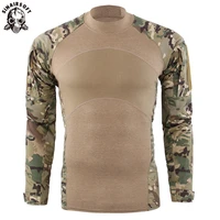 tactical long sleeve cotton t shirt generation iii combat frog shirt men training camo shirts us army military uniform airsoft