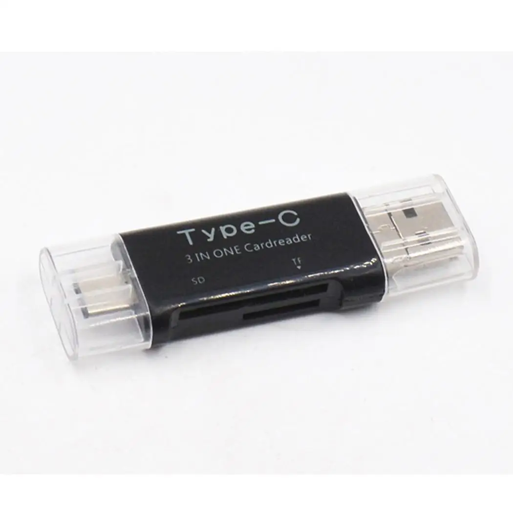 3 в 1 Тип C/Micro USB/USB 2 0 SD/TF Card Home Travel Office и т. д. адаптер для чтения OTG Android/PC|Картридеры| |