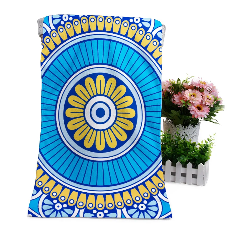 

Mandala Pattern Microfiber Colorful Bath Towel