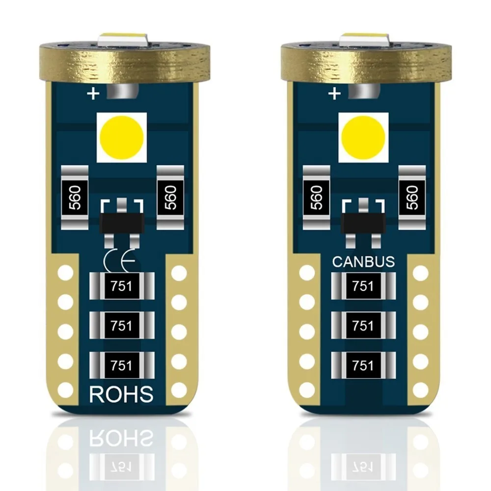 1 шт. высокое качество T10 Светодиодные лампы W5W светодиодные клин 3030 3smd Внутренние