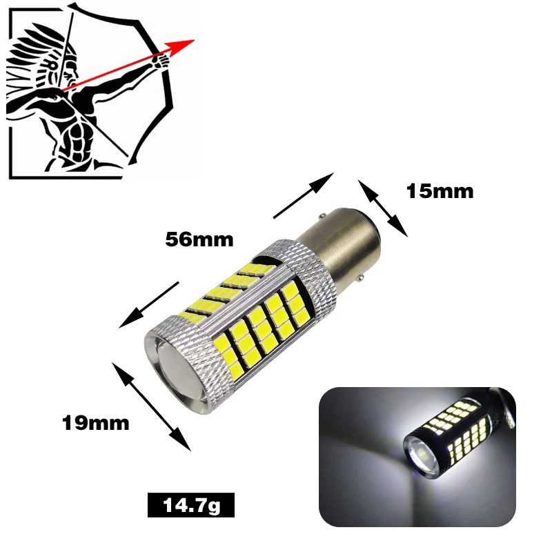 

2pcs x Perfect led 1156 P21W 2835 66SMD Chips Canbus No Error Car LED Rear Reversing Tail Light Bulb