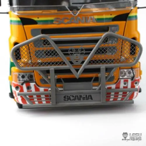 LESU металлический передний бампер G-6104-G для DIY 1/14 Tamiya Scania R620 R470 RC грузовик