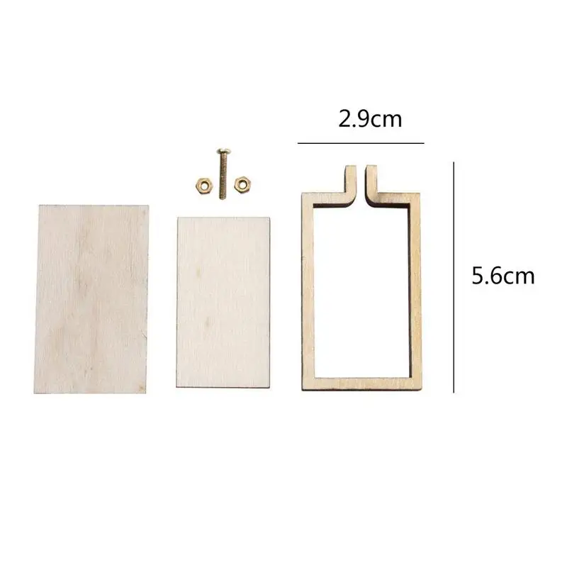 Вышивка фиксированная Рамка DIY крестиком Швейные швы мини деревянный