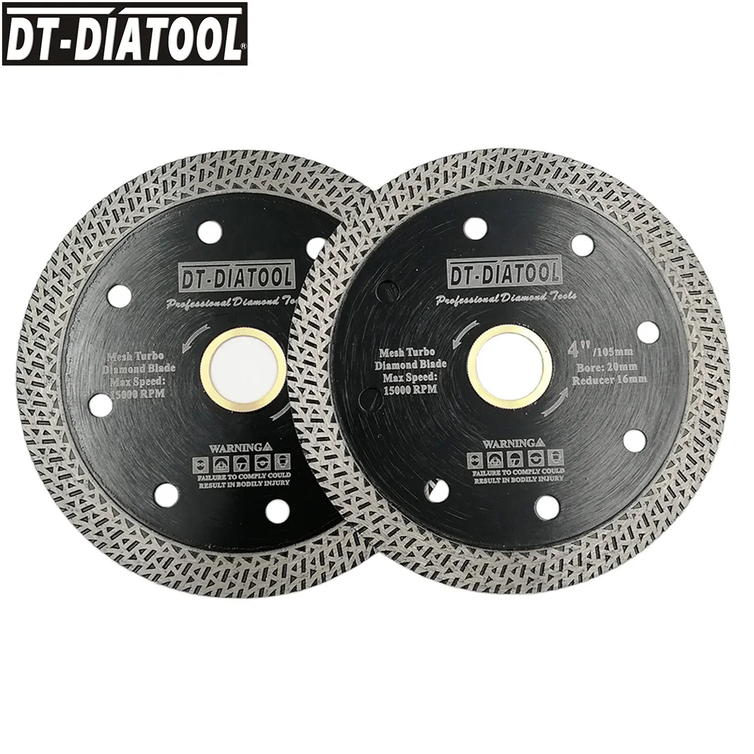 DT-DIATOOL 2 шт./шт. диаметр 4 &quot горячепрессованные турбодиски из спеченной сетки