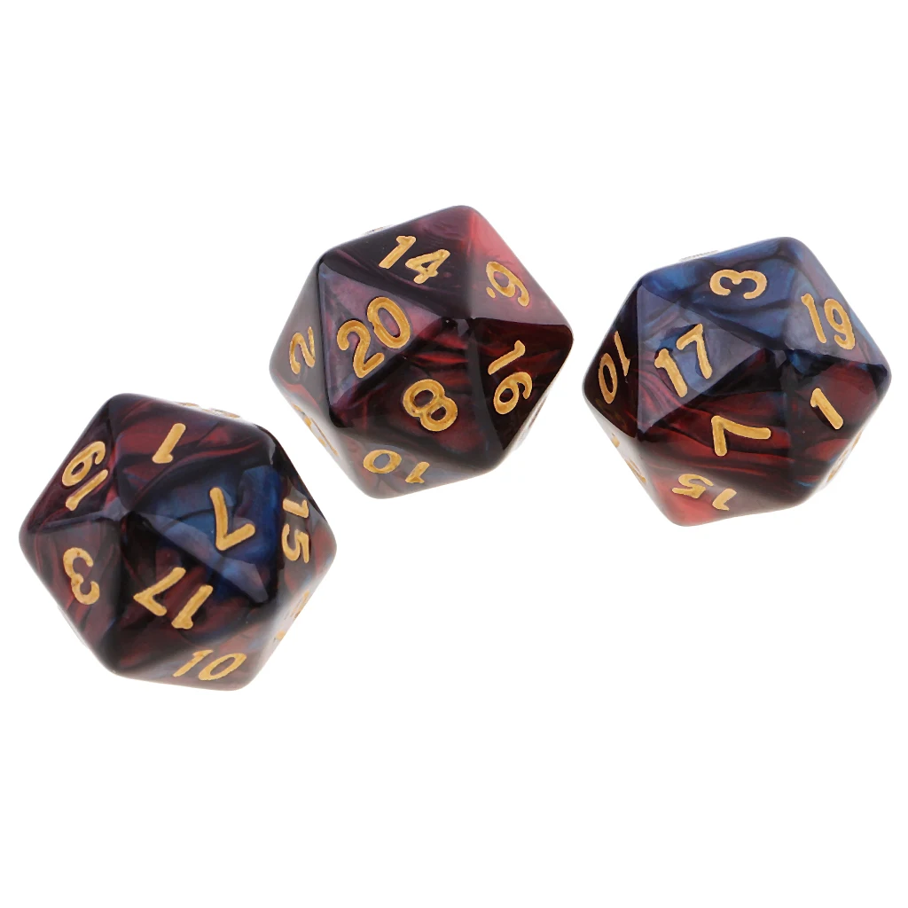 10 шт. 20 кубика D20 многогранные кости для игры ролевые высокого качества красные