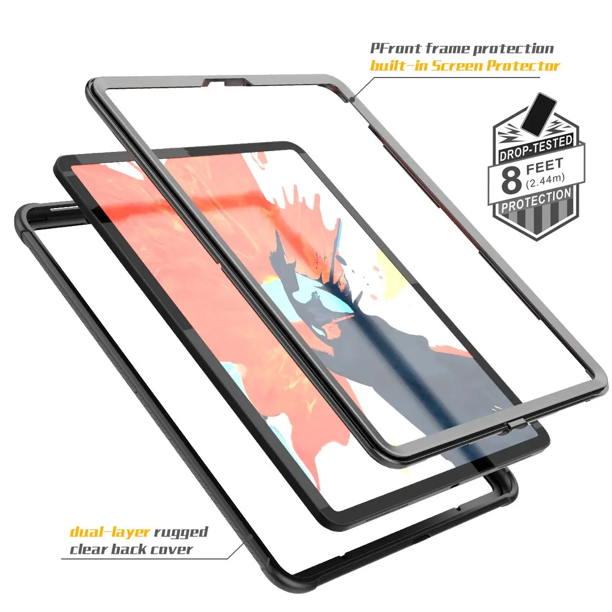 Для iPad Pro 12,9 дюйма планшеты случае 360 градусов Защита пылезащитный противоударный жизнь водостойкий Чехол для iPad Pro 12,9