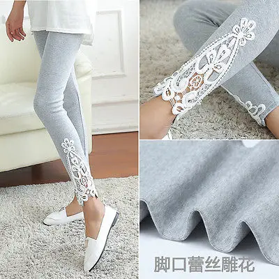 

New Fashion Womens Lace Crochet Sexy Skinny Leggings Stretch Jeggings Pants