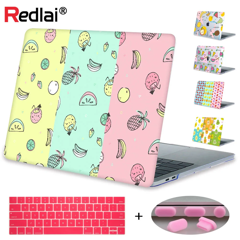 Чехол для ноутбука Redlai MacBook New Pro 13 15 Touch bar A2159 2019 Air retina 12 3 4 Твердый чехол с