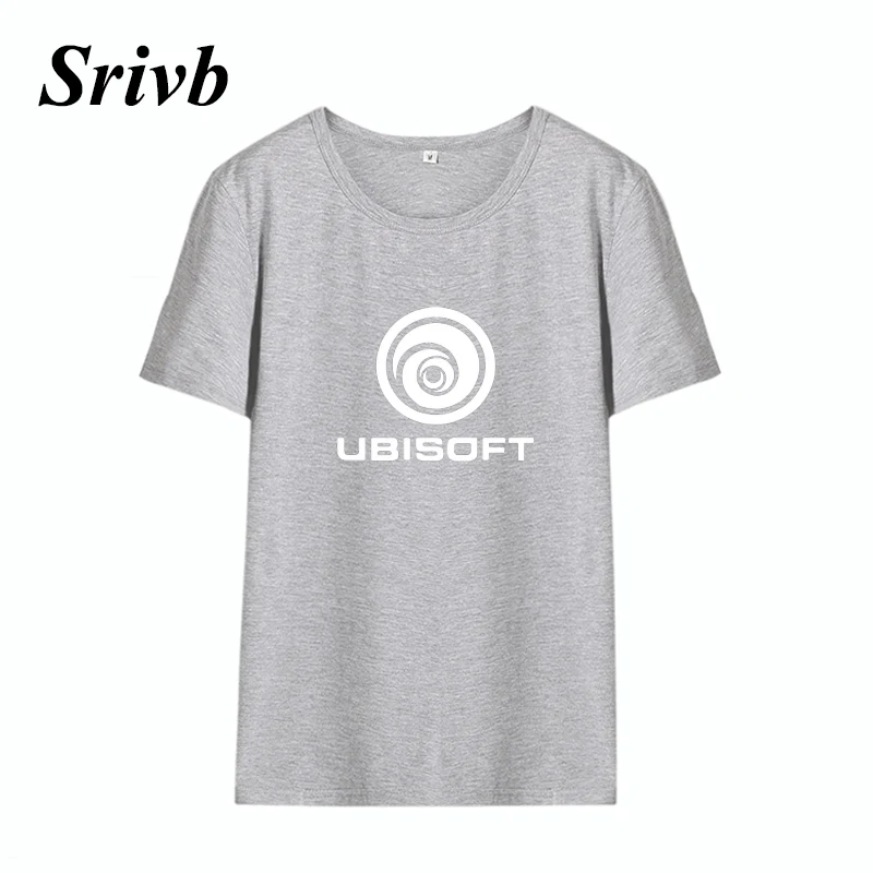 Женская футболка с коротким рукавом Srivb Ubisoft черная/белая забавная | одежда