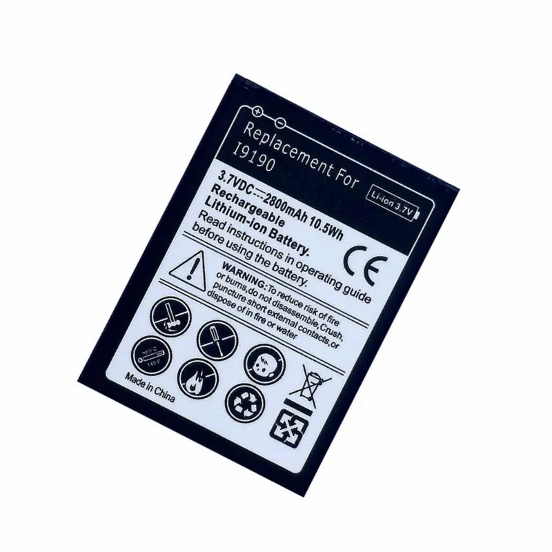B500AE B500BE батарея для Samsung Galaxy S4 mini SIV i9190 i9195 I9192 i9198 Сменный аккумулятор