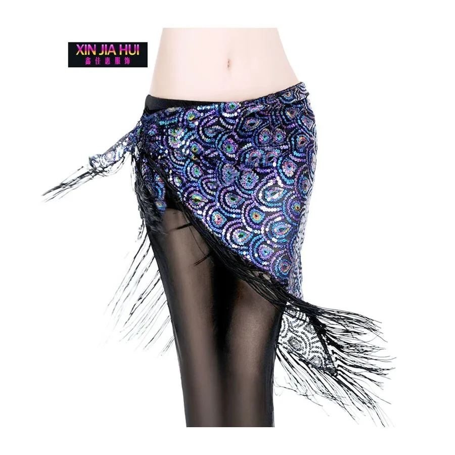 Belly Dance Peacock Flower Piece Fanon Bellydance Costume Carnaval Egyptian Danse Orientale Shiny Stage Show Triangle Scarf |