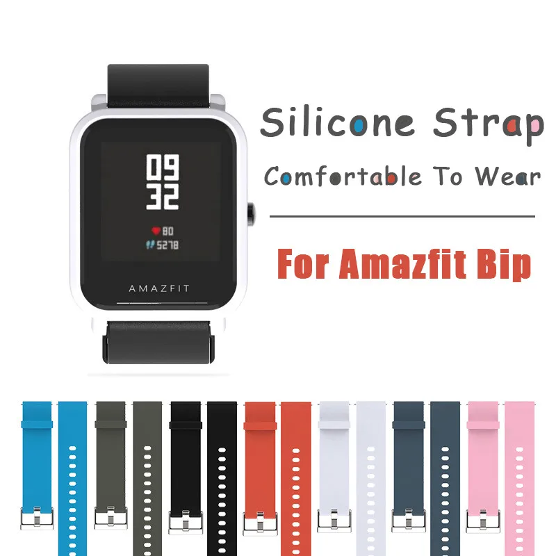 Высококачественный силиконовый ремешок для Xiaomi Amazfit Bit Band часов спортивные