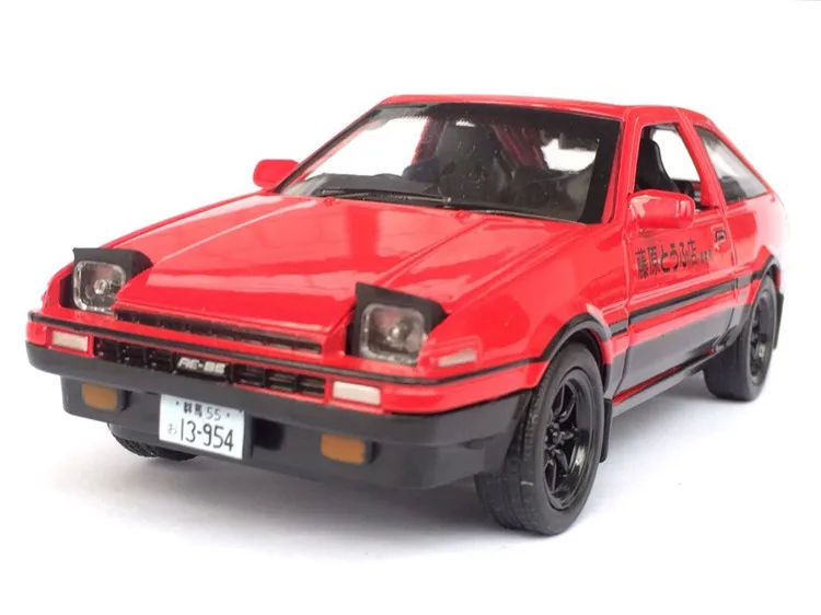 Специальный литой металлический Ретро-автомобиль AE86 из фильма с аналогичным