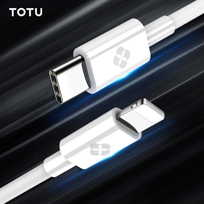 USB Type C для Lightning Кабель 2.4A быстрое зарядное устройство iPhone Xs X 8 7 + Macbook Быстрая