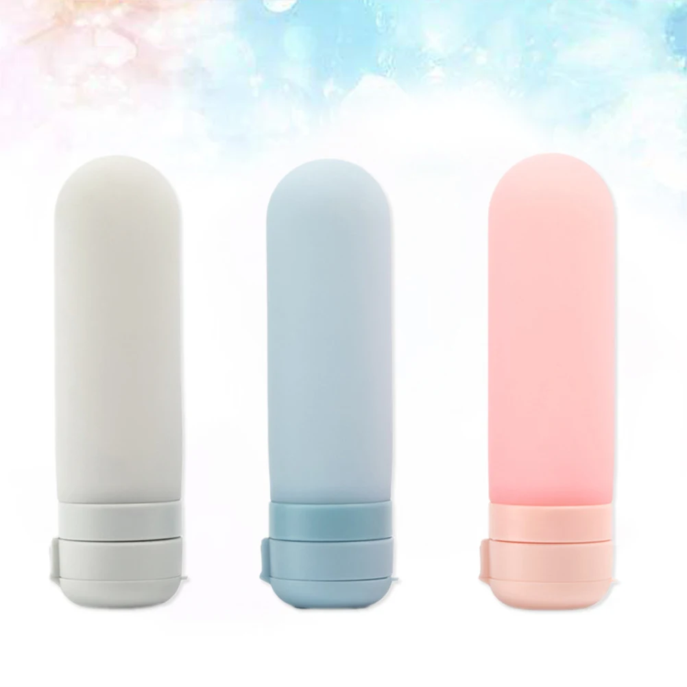 3 шт бутылки для путешествий силиконовые многоразовые контейнеры туалетных