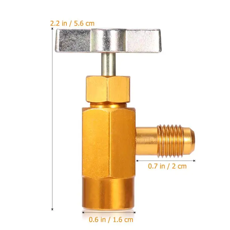 VORCOOL Can Dispensing R-134a AC Refrigerant Tap 1/2&quot ACME Thread Valve Tool Bottle Opener |