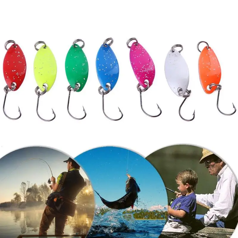 10 шт. металлическая блесна ложка рыболовная приманка Walk Fish 2 8 г 5 см жесткие