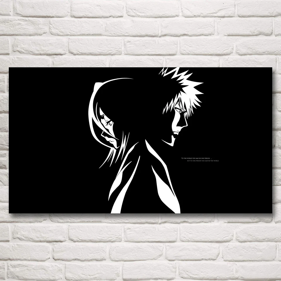 1 шт. холст BLEACH Kurosaki Ichigo аниме плакат Современный домашний декор для гостиной