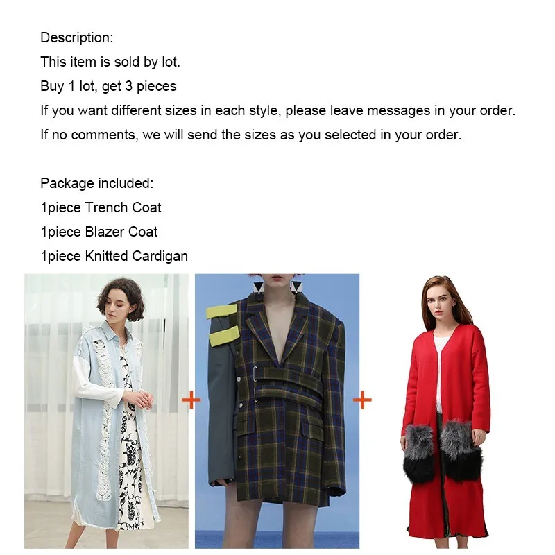 TWOTWINSTYLE 3 шт./лот распродажа рваное джинсовое пальто с дырками необычный клетчатый