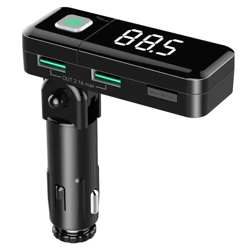VODOOL складной беспроводной Bluetooth автомобильный комплект ЖК дисплей Hands free fm