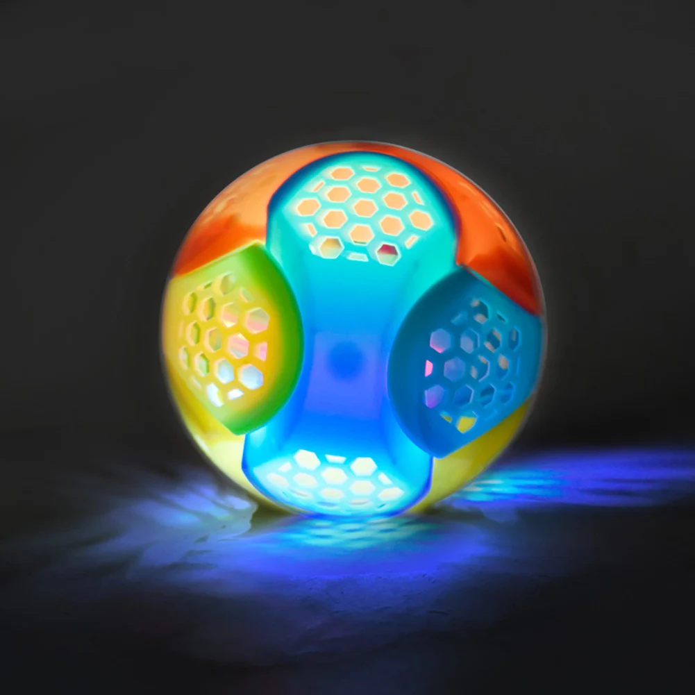 1Pcs Light Music Bouncing Ball Baby Noctiluca Creative Learning Power Gift Flash Jump Rotate Hot Electric Dancing Toy |
