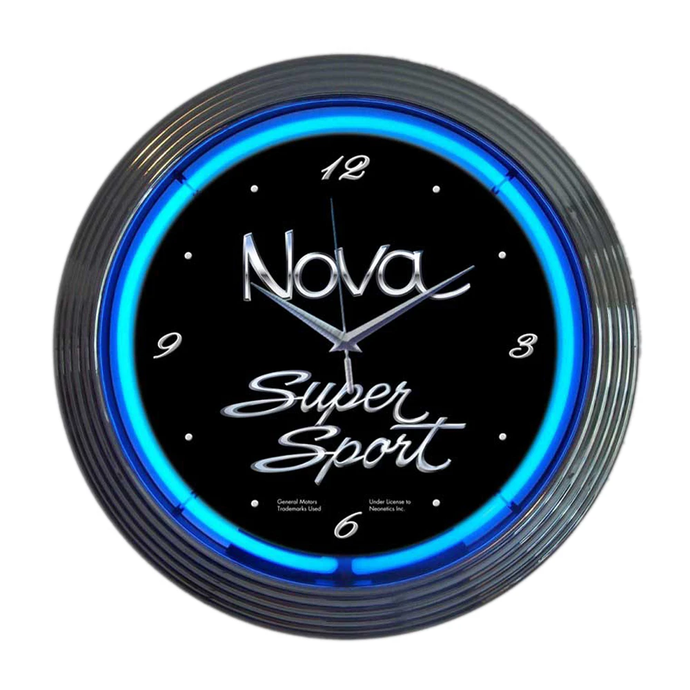 Neonetics Route 66 круглый неоновые часы | Дом и сад